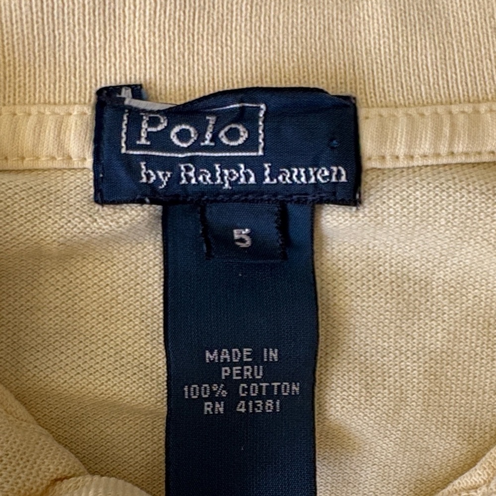 Ralph Lauren Soft Yellow Polo - Picture 2 of 4